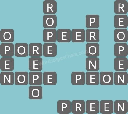 Wordscapes Level 886, Sail 6.